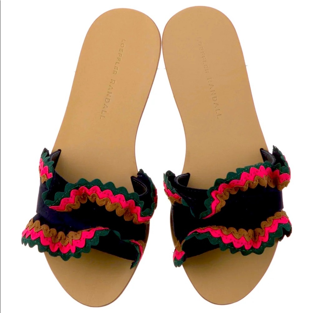 Loeffler Randall Floral Print Slides